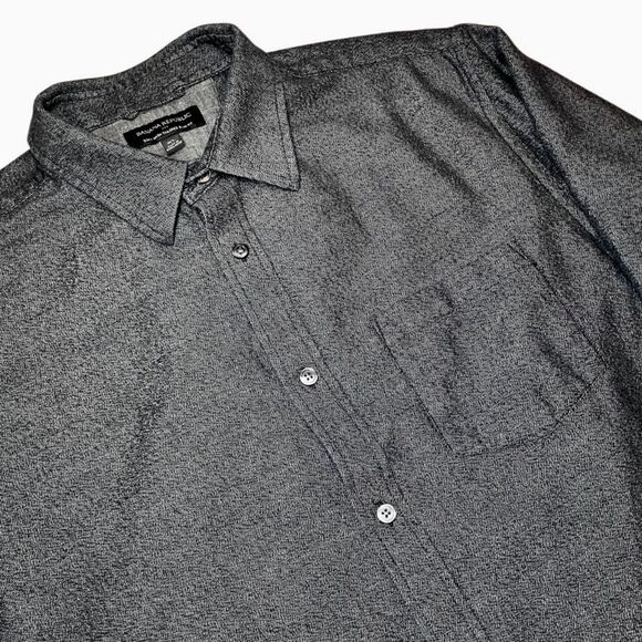 Banana Republic Tailored Slim Fit Button Down in Black Heather Men’s XL - Picture 1 of 5
